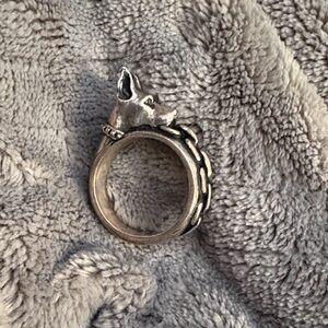 RETIRED SOUVENIR JEWELRY DOBERMAN RING Size 8